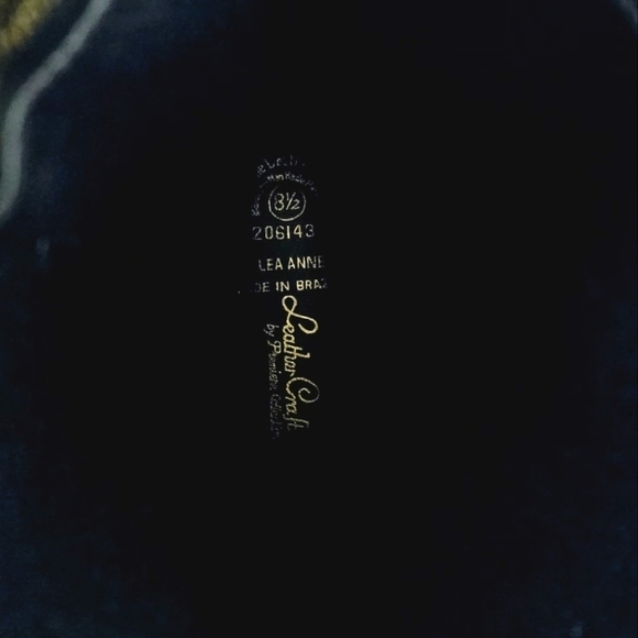 Leather Craft Vintage 1980's Genuine Leather Upper Women's Boots - Picture 6 of 6